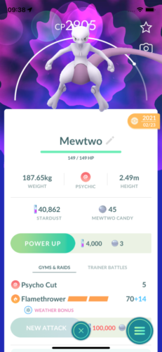 Pokémon TRADE - ¡Mewtwo Lv25!! ¡Bono de amistad de 30 días!¡! - Imagen 1 de 1