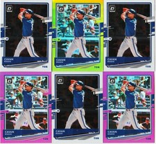 CAVAN BIGGIO 6 CARD LOT 2020 OPTIC PINK & LIME GREEN PRIZM REFRACTOR # 137+ BASE