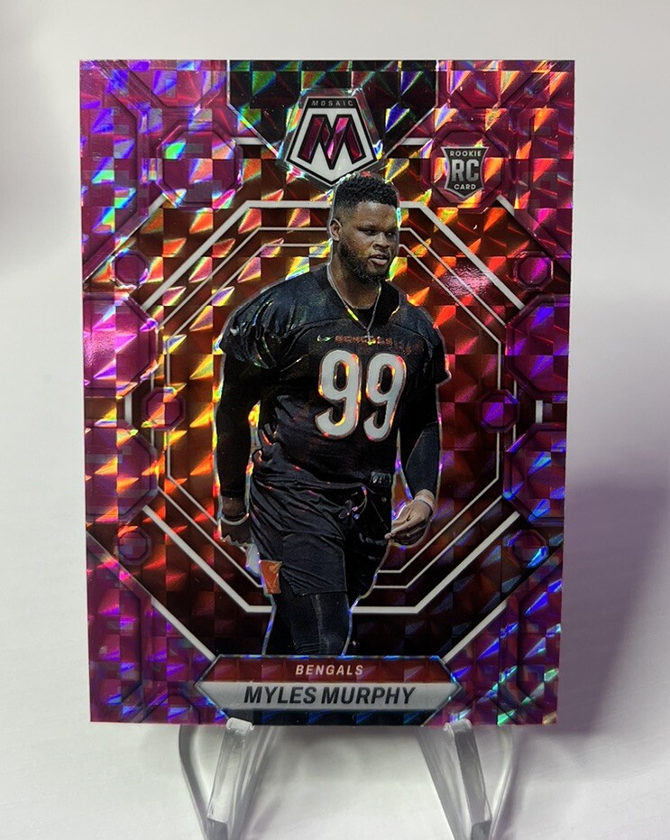 2023 Myles Murphy Mosaic Pink Camo RC #351 Bengals