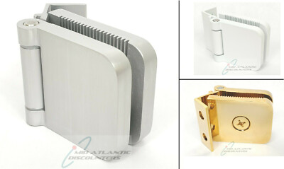 Glass Shower Door Hinge Jamb Aluminum Wall Mount 1.5'' for 1/4'' 6mm Glass