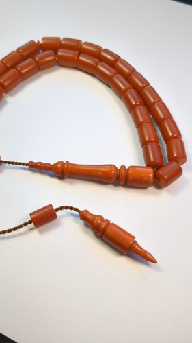 Handmade Turkish Fiber Prayer Beads Tasbih Misbaha El Yapimi Fiber Tesbih 283 - Video 1 of 1