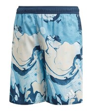Adidas Youth Wave-Bit Swim Pant Training Sports Blue Run Yoga Kid Pants GN5880