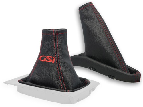 Soufflet Levier De Vitesse Et Frein à Main Pour OPEL ASTRA G - Broderie GSi Gris, 1 An De Garantie