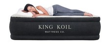 Colchón de aire King Koil de lujo con almohada de felpa tamaño queen con...