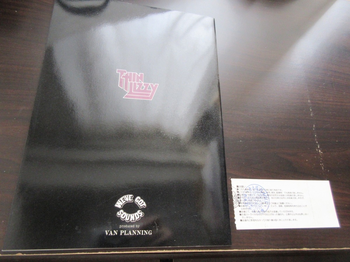 Thin Lizzy 1979 Japan Tour Book with Ticket Phil Lynott Midge Ure