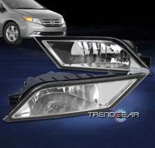 FOR 2011-2013 HONDA ODYSSEY EX EXL LX BUMPER CHROME FOG LIGHTS LAMP KIT W/SWITCH