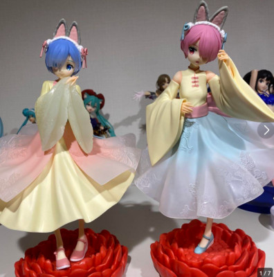 Re Zero Excood Creative Figure Rem Rum set 2023 furyu 21cm