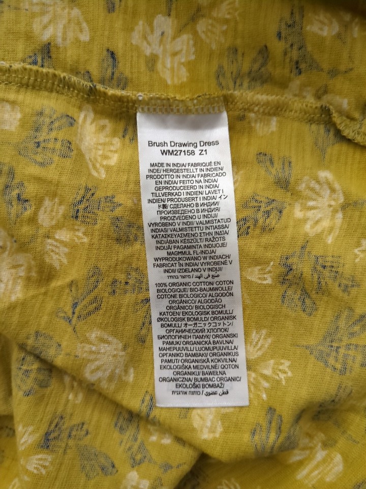 Seasalt Brush Drawing Dress Stretchy Organic 100 Cotton Jersey With Pockets eBay