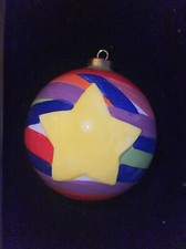 Mainstreet Collection 4 Ceramic Christmas Ornament Star