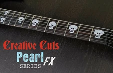 SG Voodoo inspired Voodoo Skull Fret Markers Inlay Decals for BASS & GUITAR MOP