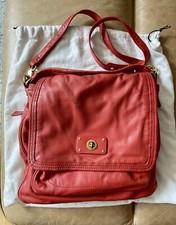 Marc By Marc Jacobs Large Crossbody Leather Bag In ROSIE RED W Original Dust Bag