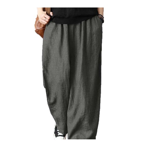 Retro Trousers Wide Leg Pants Baggy Pants Bottoms Loose Leisure Pants Solid ⚝ - Picture 5 of 20