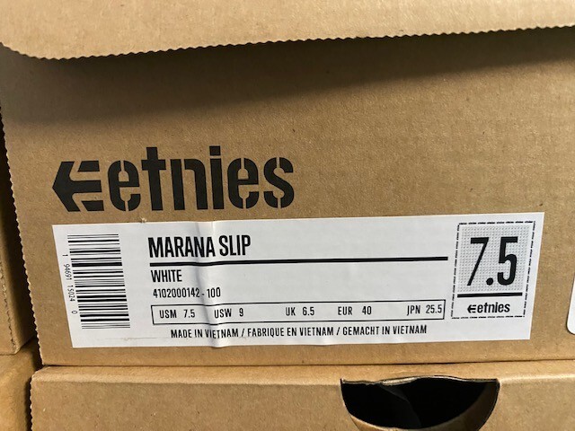 Etnies Marana Slip On White Size 7.5 | eBay