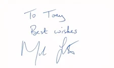 Mark Lester signed autograph 3x5 Cut American Child Actor in Oliver Twist