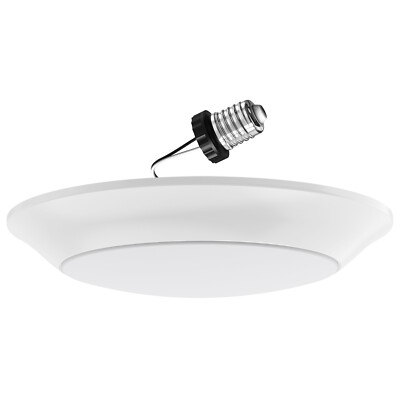 Diodesy 7  LED FlushMount Ceiling DiskLight, 5CCT, Recessed Retrofit, 15W, 950LM