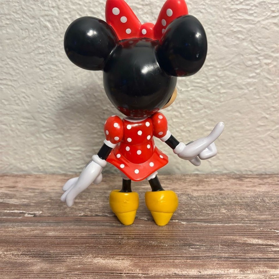 Disney Minnie Mouse Collectible Movable and Posable Figurine 8” | eBay
