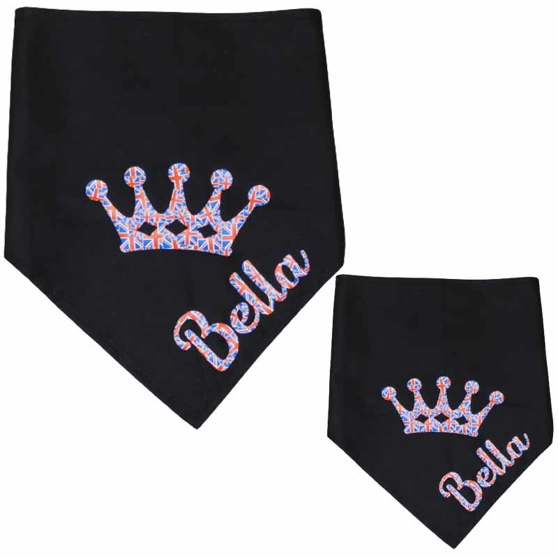 Dog Bandanas Personailsed Queens Jubilee Union Jack Dog Bandanas