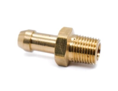 8mm Anschlussnippel 1/8'' NPT - Messing Ladedruck Garrett T2 T25 T28 T3 T4
