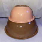 Vintage PYREX Autumn Rainbow Clear Bottom Nesting Bowls 322 325