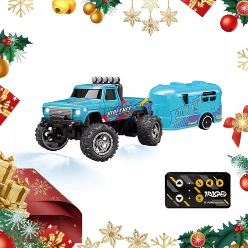 Mini RC Monstertruck USBC Akku Unterlauf mit Anhänger, Maßstab 1:64 Alu - Bild 20 von 23