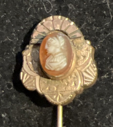 Antique Victorian Cameo Stickpin