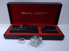 Minolta 16QT Vintage Pocket Compact Film Camera ROKKOR 23mm f/3.5 Lens w Flash