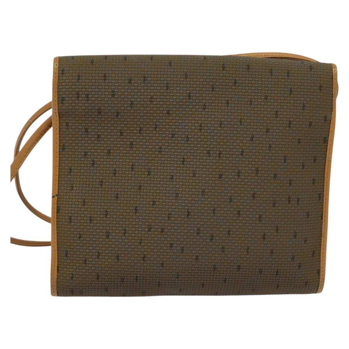 Borsa a tracolla SAINT LAURENT in pelle pvc marrone oro Auth 119580