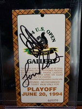 ELS ROBERTS 2007 PGA US OPEN Playoff Signed Ticket Stub REAL AUTOGRAPH RARE