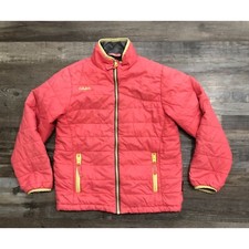 Cabela's Youth Girls Medium Pink Full Zip Quilted Jacket