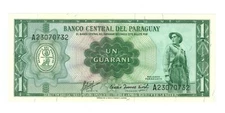 Paraguay  1  Guarani banknote Year 1963 P-193b - UNC