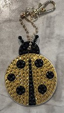 Diamond Painted Keychain / Ornament Yellow Lady Bug