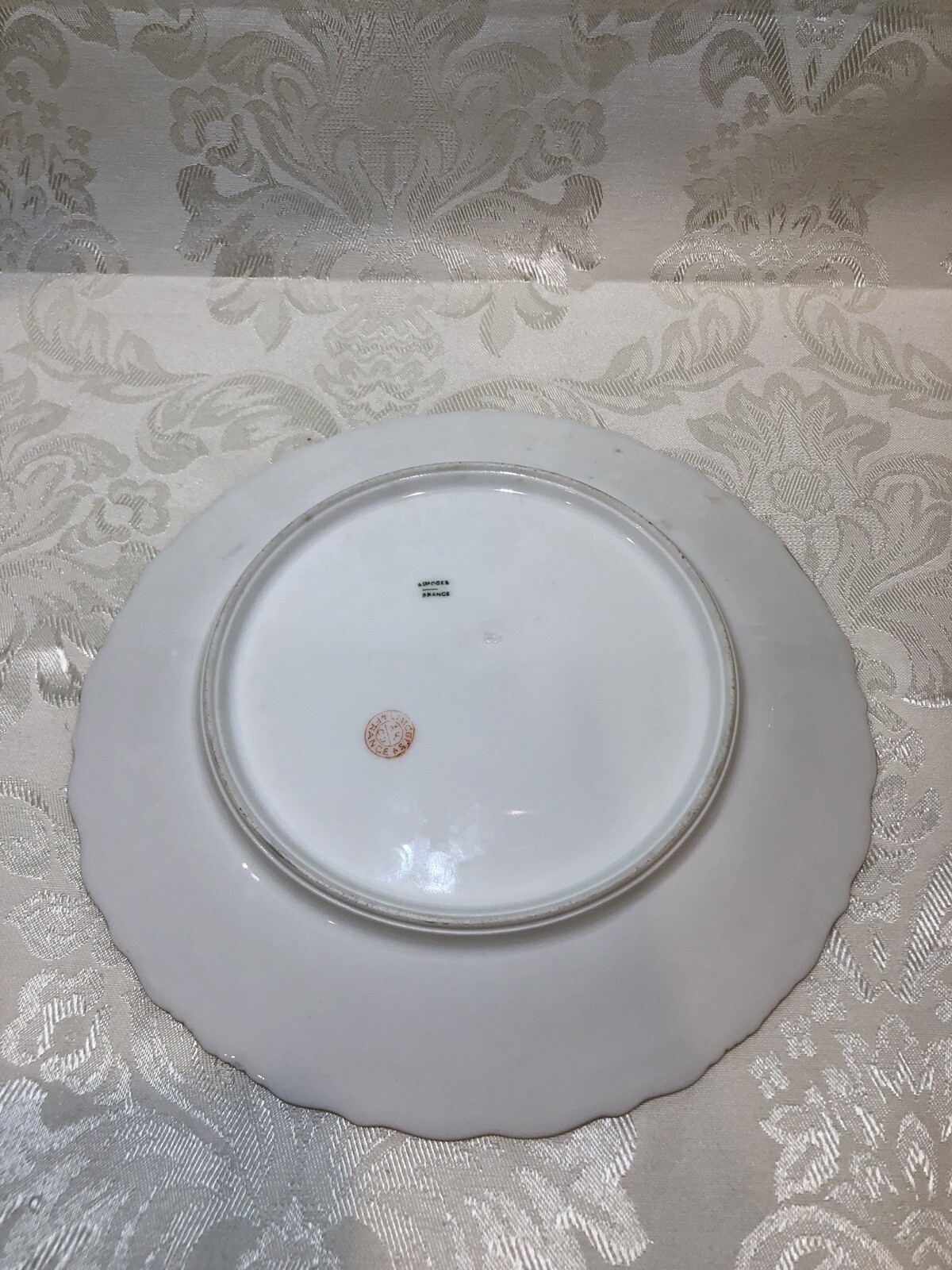 LIMOGES,AK France, Plate Flowers,Gold Trim,9 1/2” eBay