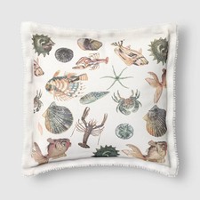 18x18 Sea Life Embroidered Flange Outdoor Thr...
