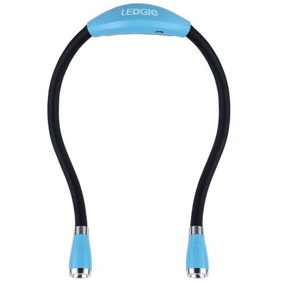 LEDGLE Neck Reading Light Rechargeable Flashlights 6500-7000K, Sky Blue 