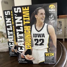 Caitlin Clark - Caitlin's Crunch Time Cereal with Autograph Basketball Chance 