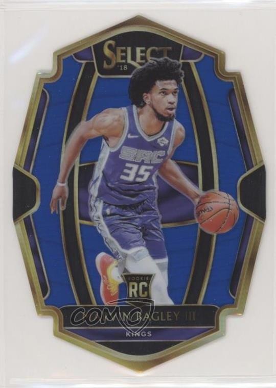 2018 Panini Select Premier Level Blue Prizm 113/249 Marvin Bagley III #112 h2o