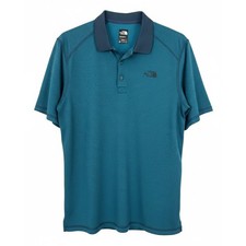 The North Face Mens L Athleisure Outdoors FlashDry Snap Performance Polo Shirt