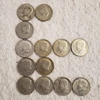 Lot of 13 40% Silver Clad Kennedy Half Dollars - Mixed Dates