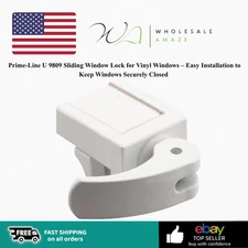 Prime-Line U 9809 Sliding Window Lock for Vinyl Windows –Easy Installation,White