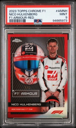 Nico Hulkenberg [Red Refractor] #AM-NH 2023 Topps Chrome Formula 1 Armour card