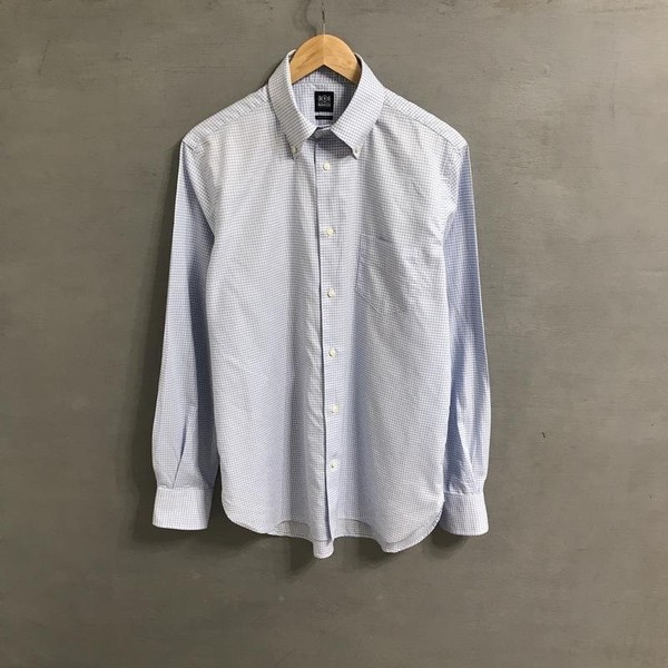 Men Boggi Milano Shirt White Cotton 40 /L / 48 #1VJ8