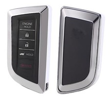 360 Degree TPU Protector Key Fob Cover Case fit for 2022 2023 Acura RDX Silver