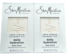 2 pack Shea Moisture 100 Virgin Coconut Oil Daily Hydration Bar Soap 8 oz