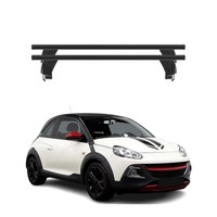 Menabo DachträGer GrundtäGer FüR Opel Adam 2012-2019 50Kg Alu Schwarz 2 Tlg