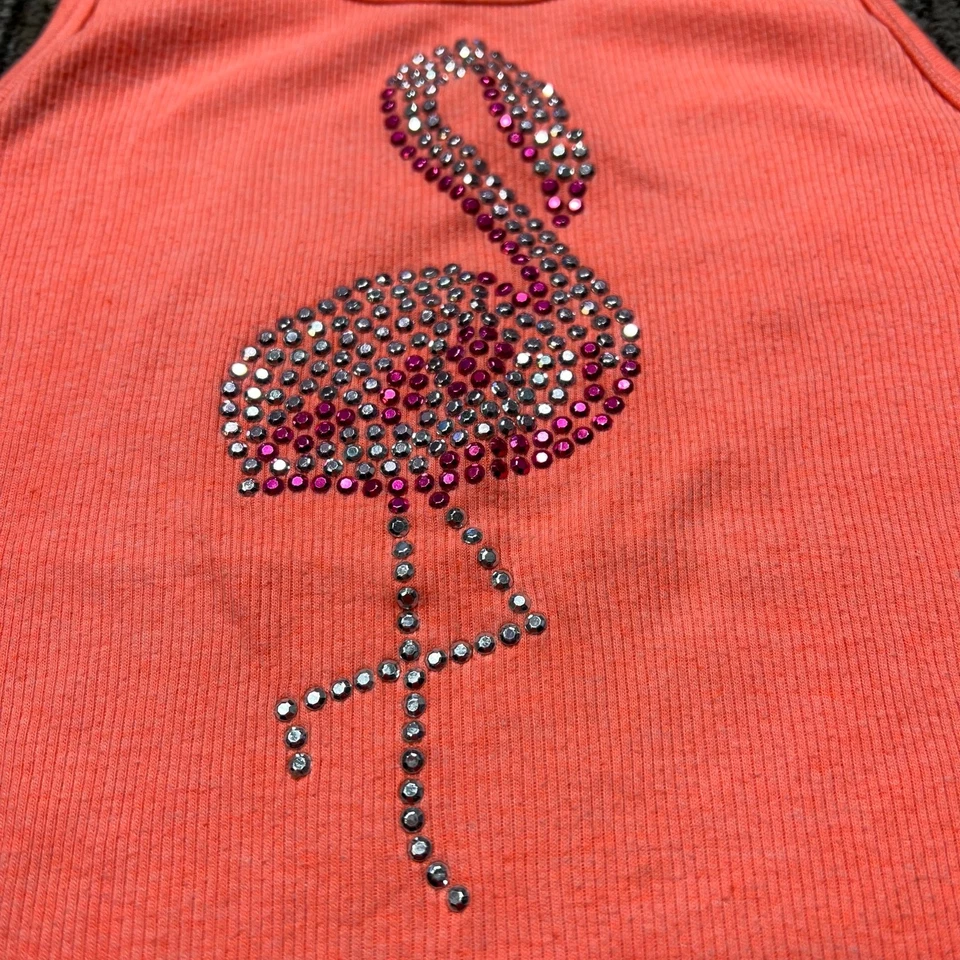 Conjunto de 3 regatas femininas sem mangas com nervuras laranja rosa roxo grande 10 12  - Imagem 3 de 4