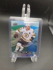 2024-25 UD Allure Hockey David Pastrnak Color Flow Green - Blue! No. CFL-19.