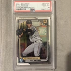 2024 Bowman - Chrome Prospects Paul Skenes (RC) Pittsburgh Pirates🔥PSA 10🔥￼