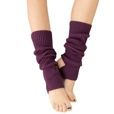 Women Ballet Leg Warmers Knitted Stirrup Winter Extra Soft Long Yoga Dance