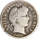 1906-O Barber Dime