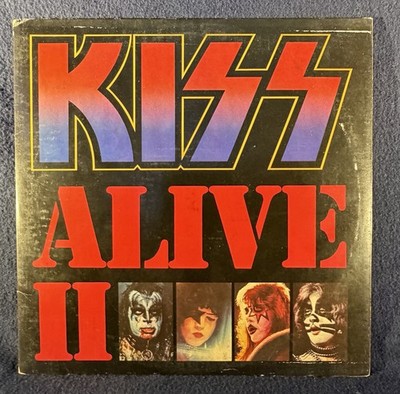 KISS Alive II 1st Press Vinyl Record Album Casablanca 2xLP Excellent Cond + Book